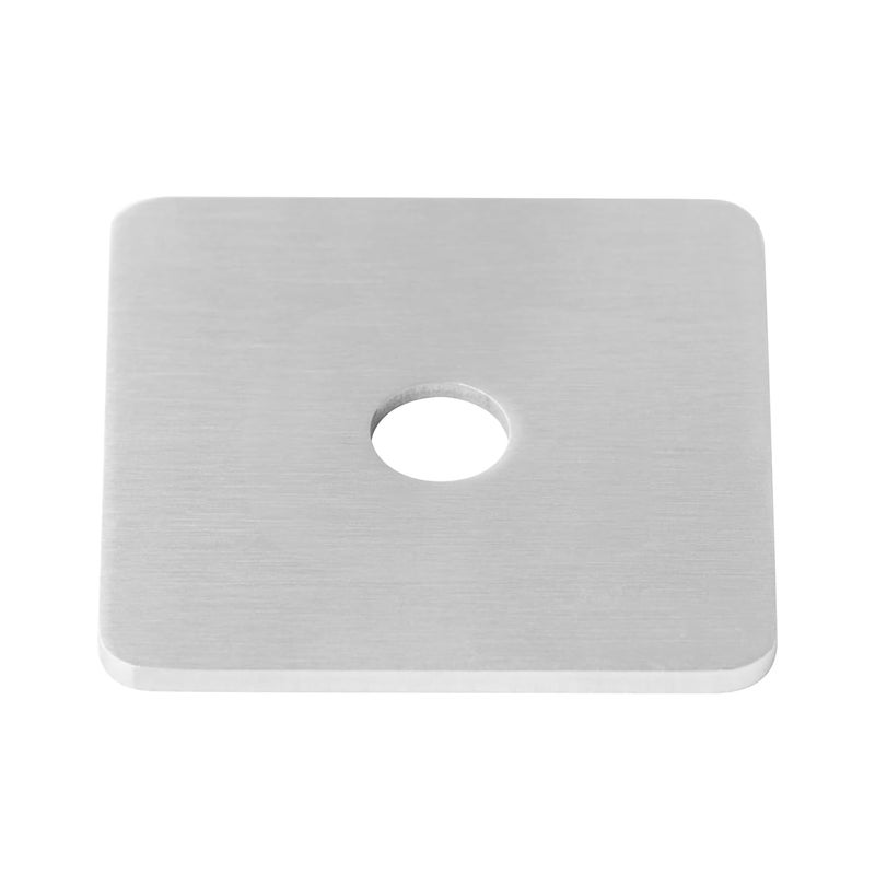 heneng 10 Pcs 304 Stainless Steel Square Plate Washers, 3/8"(ID) x 2-3/8" x 2-3/8", Flat Washer Plate, 1/8" Thick - Image 3